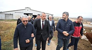 VALİ SEZER’DEN ÇELİKOĞLU ÇİFTLİĞİ’NE ZİYARET