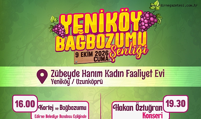 Yeniköy’de Bağbozumu Şenliği Heyecanı