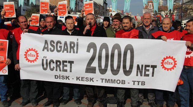 Asgari ücret net 2 bin lira olsun!