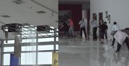 8 yıllık çatı yağışa dayanamadı