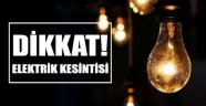 İstasyon Mahallesi’nde elektrik kesintisi