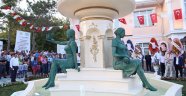 Havsa’da yaptırılan heykel, festivalde açıldı