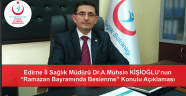 Ramazan Bayramı’nda beslenme önerileri