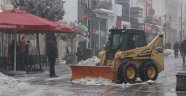 Saraçlarda kar temizliği